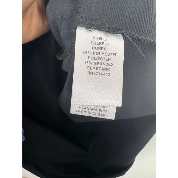 Rachel Parcell Black Draped Interlock Minidress Size Large NWT Cocktail Stretch - Picture 6 of 13